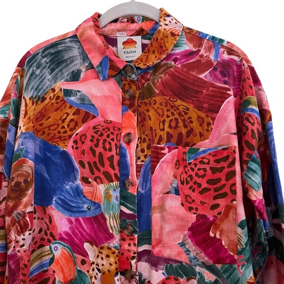 Farm Rio Multicolor Printed Romper - Picture 3 of 6